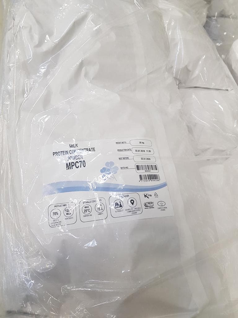 Milk Protein Concentrate Powder 70% (MPC 70)